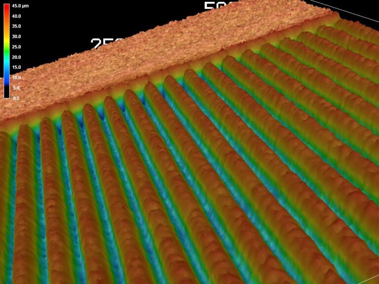 Laser cut trenches