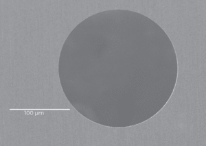 Micromachining Services 1 Circa 0.2 mm diameter drilled hole