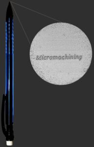 Micromachining Services 16 Pencil lead milled